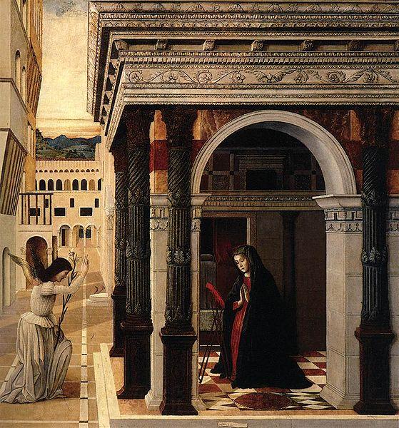 Gentile Bellini The Annunciation Spain oil painting art